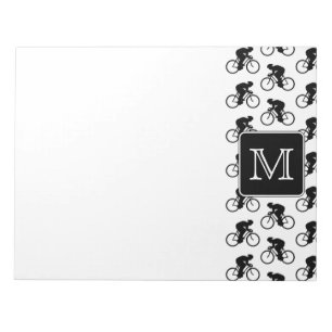 Ontwerp voor fietsen met aangepast monogram notitieblok