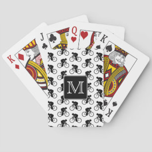 Ontwerp voor fietsen met aangepast monogram pokerkaarten
