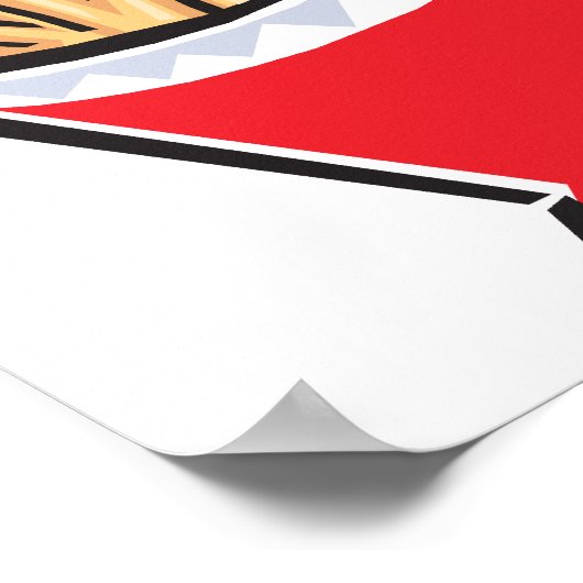 ontwerp voor frituurfrieten poster (Hoek)