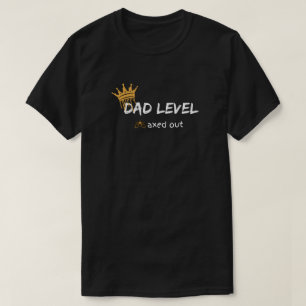 Ontwerp voor gamer vader met maximaal niveau t-shirt