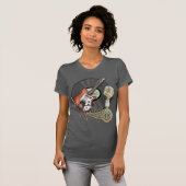  ontwerp voor gitaar en microfoon t-shirt (Voorkant volledig)