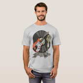  ontwerp voor gitaar en microfoon t-shirt (Voorkant volledig)
