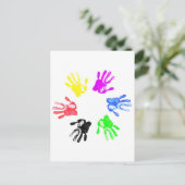 Ontwerp voor handmatige afdrukken briefkaart (Staand voorkant)