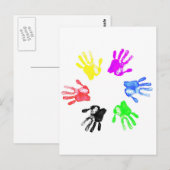 Ontwerp voor handmatige afdrukken briefkaart (Voorkant / Achterkant)