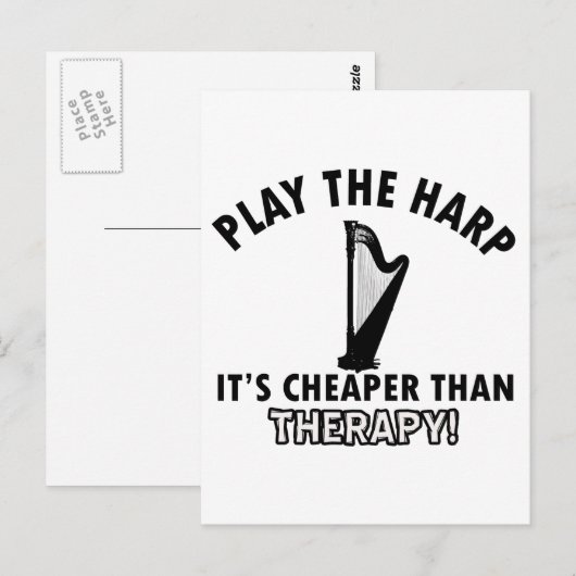 ontwerp voor harstherapie briefkaart (Voorkant / Achterkant)