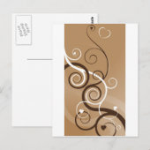 ontwerp voor hartwervelingen briefkaart (Voorkant / Achterkant)