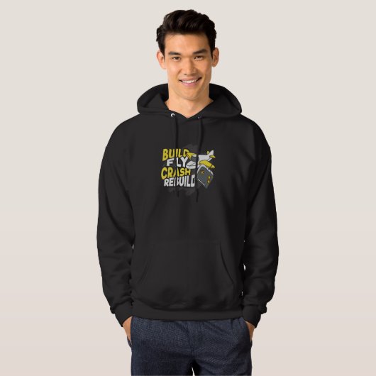 Ontwerp voor herbouw van vliegtuigrompen bouwen vo hoodie (Voorkant volledig)