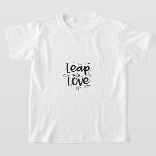 ontwerp voor het afbeelding van "Leap into Love". T-shirt (Laagn)