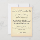 Ontwerp voor het bewaren van de datum kaart (Achterkant)