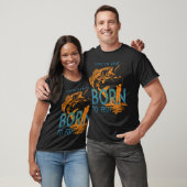 Ontwerp voor het vissen op heilbot t-shirt (Unisex)