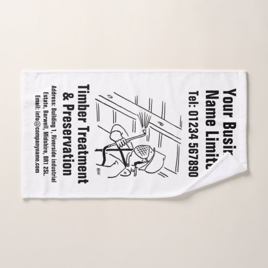 Ontwerp voor houtverwerking en behoud handdoek (Handdoek)