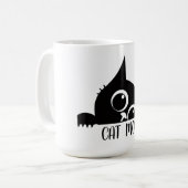 Ontwerp voor kattenliefhebbers koffiemok (Voorkant links)