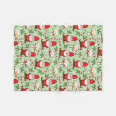 Ontwerp voor kerstkerstkerstkerstkerstkerstkerstke fleece deken (Voorkant (Horizontaal))