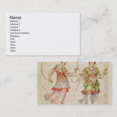 Ontwerp voor kostuums, waarschijnlijk in Florentij Visitekaartje (Voorkant / Achterkant)