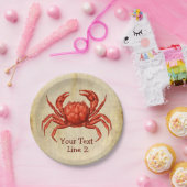  ontwerp voor krab papieren bordje (Feest)