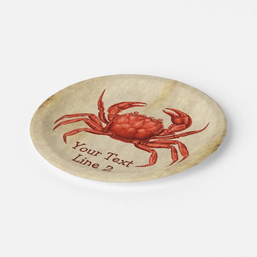 ontwerp voor krab papieren bordje (Gekanteld)