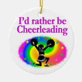 ONTWERP VOOR KUSTMATIGE EN KLEURLOPENDE CHEERLEIDI KERAMISCH ORNAMENT