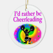 ONTWERP VOOR KUSTMATIGE EN KLEURLOPENDE CHEERLEIDI KERAMISCH ORNAMENT (Links)