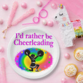 ONTWERP VOOR KUSTMATIGE EN KLEURLOPENDE CHEERLEIDI PAPIEREN BORDJE (Feest)