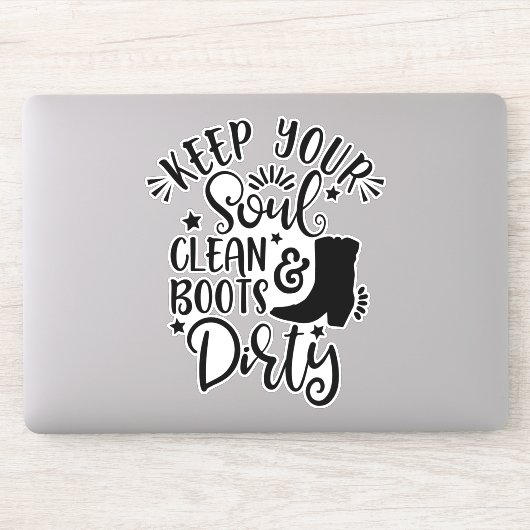 Ontwerp voor landoverlagen Houd uw bron schoon Sticker (Computer)