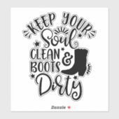 Ontwerp voor landoverlagen Houd uw bron schoon Sticker (Vel)