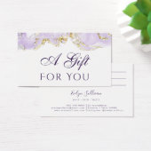 ontwerp voor lavender marbling Cadeausse Kaart (Bureau)