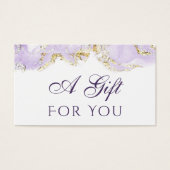 ontwerp voor lavender marbling Cadeausse Kaart (Voorkant)