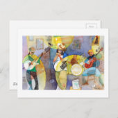 Ontwerp voor muziek van Delta Blues Briefkaart (Voorkant / Achterkant)