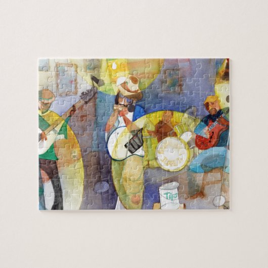 Ontwerp voor muziek van Delta Blues Legpuzzel (Horizontaal)