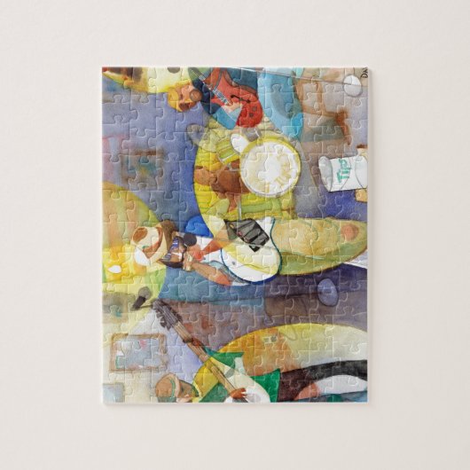 Ontwerp voor muziek van Delta Blues Legpuzzel (Verticaal)