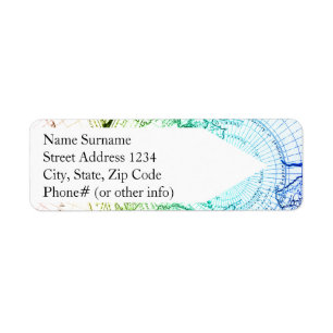  ontwerp voor oude regenboogkaarten voor thuiscasi etiket