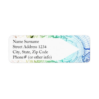  ontwerp voor oude regenboogkaarten voor thuiscasi etiket