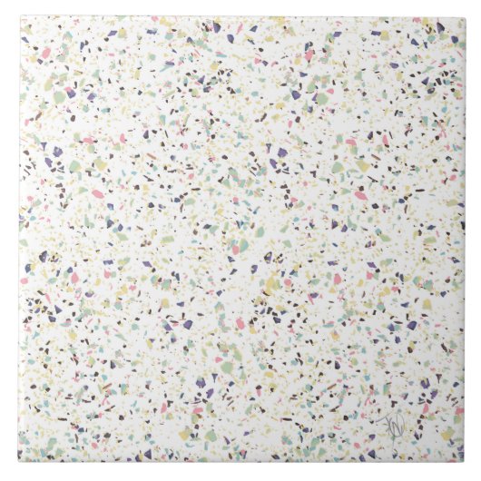  ontwerp voor pastel van de terrazzopastei van de  tegeltje (Voorkant)