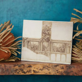 Ontwerp voor plafondmuren en trappen (pen, bruin) fotoplaat (Zijkant)