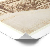 Ontwerp voor plafondmuren en trappen (pen, bruin) poster (Hoek)