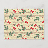 Ontwerp voor prettige kerstfeestdagen briefkaart (Voorkant)