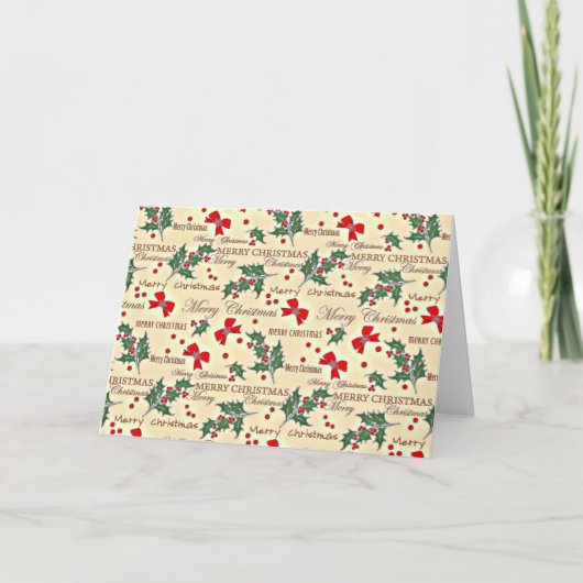 Ontwerp voor prettige kerstfeestdagen kaart (Voorkant)