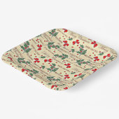 Ontwerp voor prettige kerstfeestdagen papieren bordje (Gebogen)