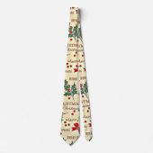 Ontwerp voor prettige kerstfeestdagen stropdas (Voorkant)