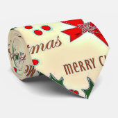 Ontwerp voor prettige kerstfeestdagen stropdas (Opgerold)