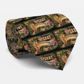  ontwerp voor prettige kerstval stropdas (Opgerold)