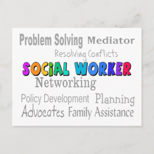 Ontwerp voor professionele taken voor werknemers briefkaart