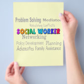 Ontwerp voor professionele taken voor werknemers flyer (Hand)