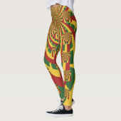 Ontwerp voor Rasta-kleuren Leggings (Links)