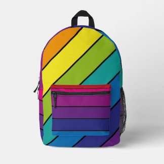 Ontwerp voor regenboogkleuren bedrukte rugzak