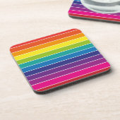 Ontwerp voor regenboogkleuren bier onderzetter (Linkerzijde)