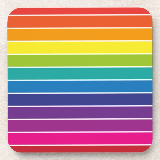Ontwerp voor regenboogkleuren bier onderzetter (Voorkant)