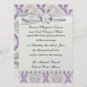 ontwerp voor reguliere paarse grijs en roomdemper kaart (Voorkant / Achterkant)