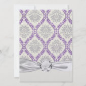 ontwerp voor reguliere paarse grijs en roomdemper kaart (Achterkant)