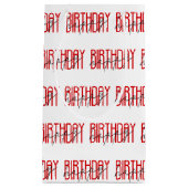 ontwerp voor rode en zwarte blije verjaardag klein cadeauzakje (Voorkant)